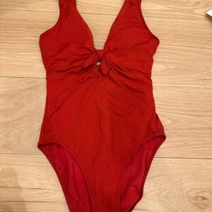 Robin Piccone sz 8 one piece swimsuit red
